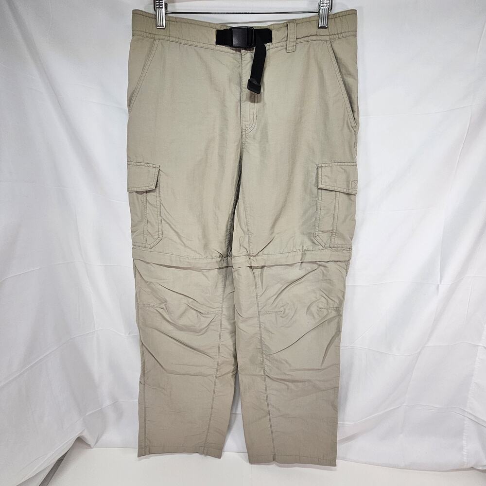 Eddie Bauer Pants Men’s L X 34 Khaki Zip Off Cargo Convertible Hiking Gorpcore